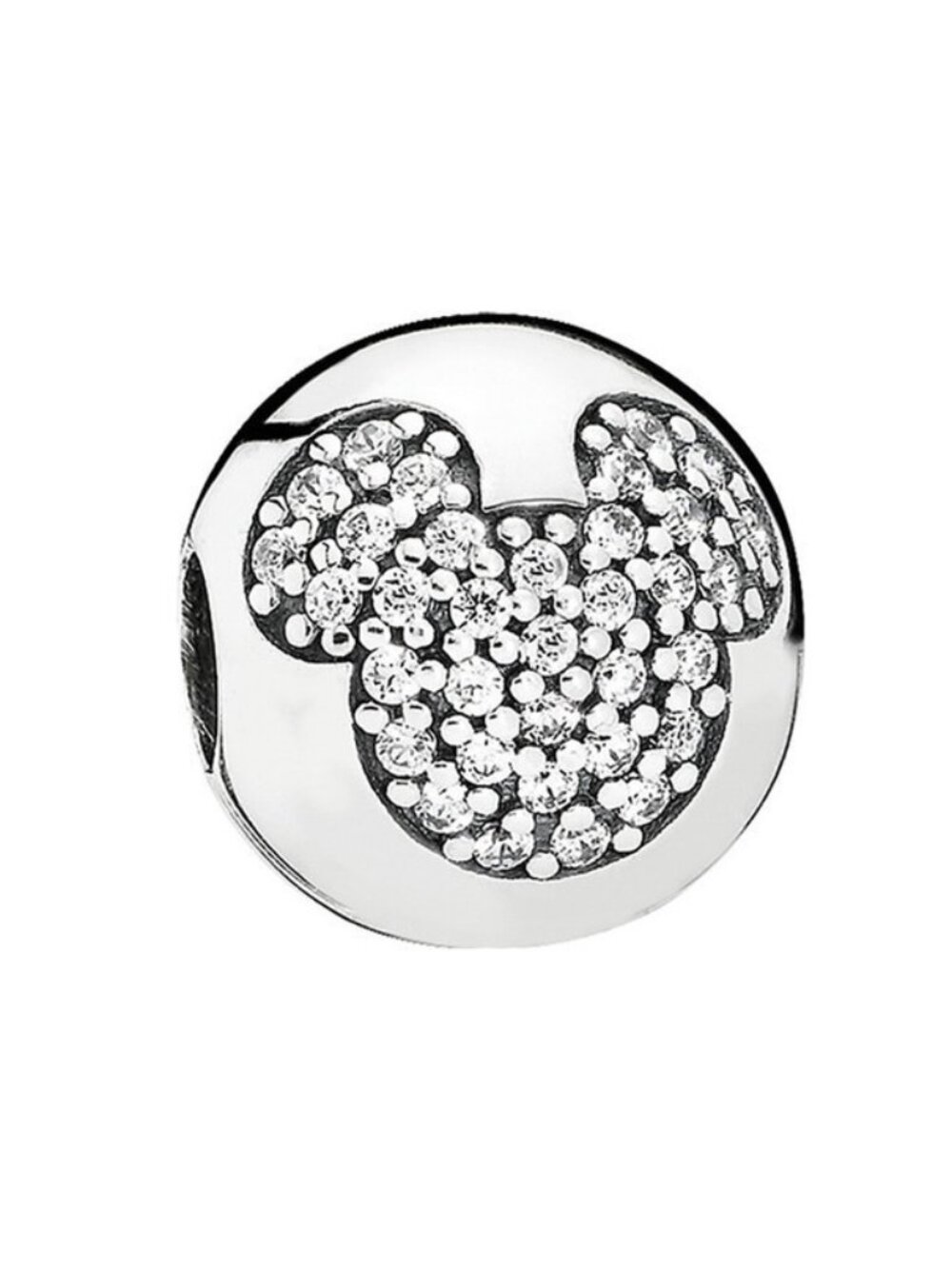 Pandora Disney Mickey Pave Clip Charm Authentic Disney World Disneyland CZ